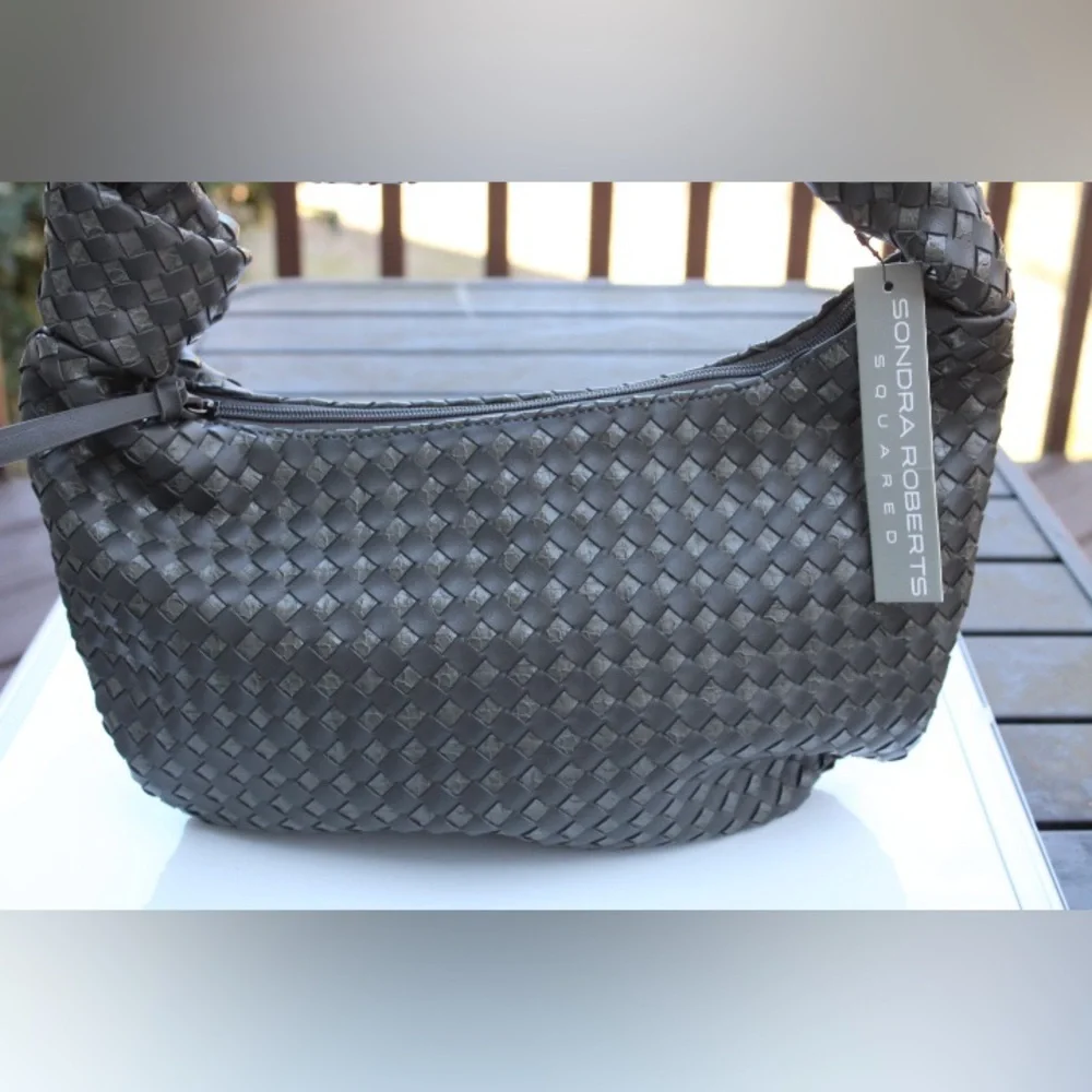 NWT Sandra Roberts woven hobo bag